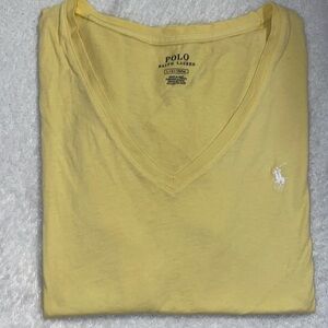 Womens Polo Ralph Lauren V-Neck Pony T-Shirt